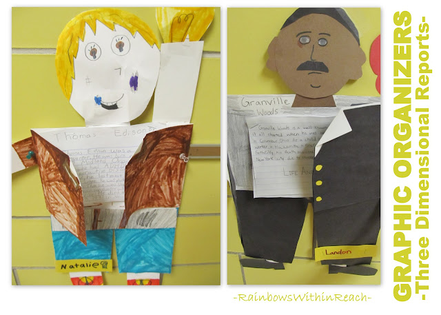 Graphic Organizer/Foldable Reports (via RainbowsWithinReach Foldable RoundUP) photo of: Graphic Organizers for language Arts, foldable examples, kinesthetic approach to language Art