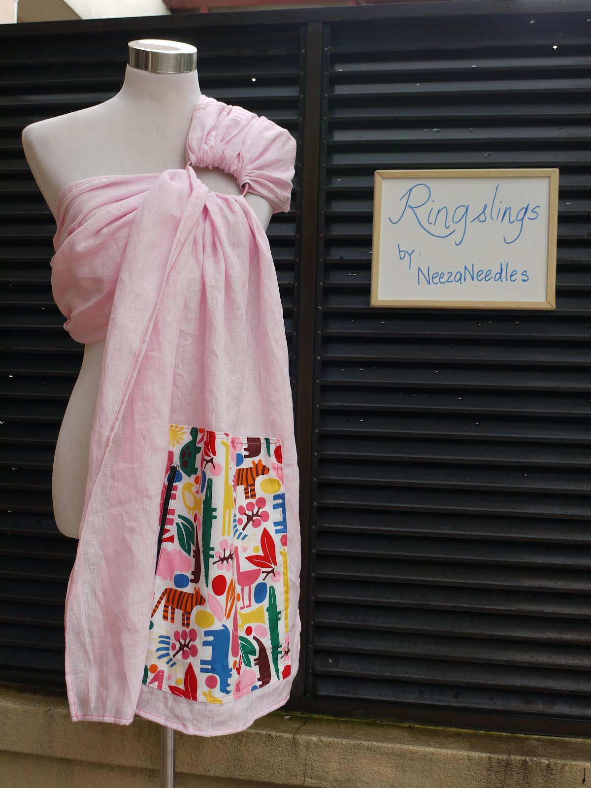 Rings Sling NeezaNeedles Babywearing Handmade Fabric Selection