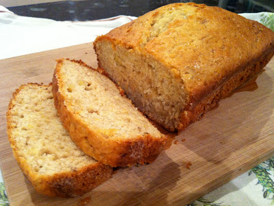 {Lightened-up} Banana Bread with Orange Glaze @ Southern Spoon Blog