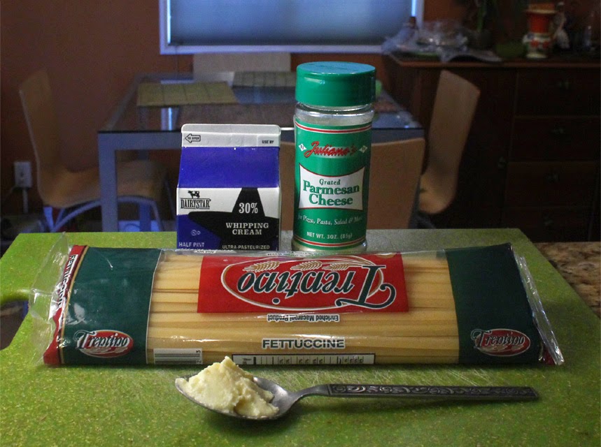 The 99 Cent Chef Fettuccine Alfredo