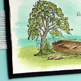 VIDEO: How to Watercolor with Stampin' Up! Moon Lake, Aqua Painter, & ink pads #occasions #stampinup www.juliedavison.com