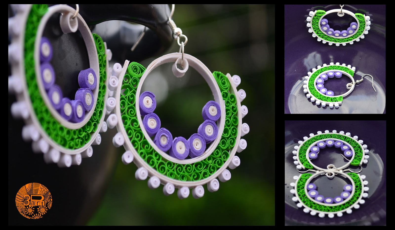 Shway Paper quilled Earrings