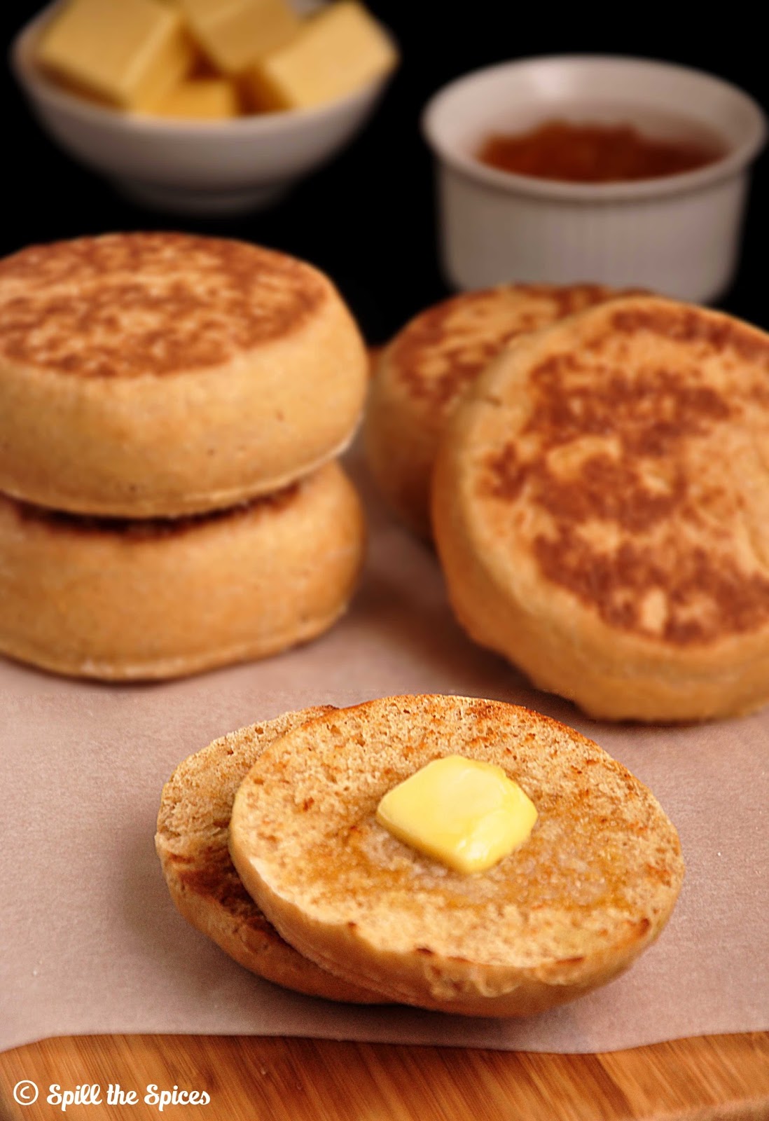 Whole Wheat English Muffins BreadBakers Spill the Spices
