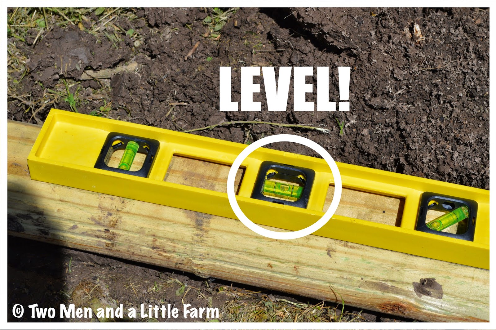 Two Men and a Little Farm LANDSCAPE TIMBER FLOWER BED