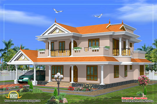 Beautiful 2 Storey house design - 231 square meters (2490 Sq. Ft.) - February 2012