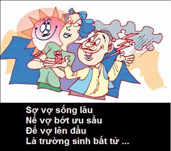 Thơ chế vui về những bà Vợ - Thơ sợ vợ nói xấu vợ Thơ chế vui về những bà Vợ - Thơ sợ vợ nói xấu vợ