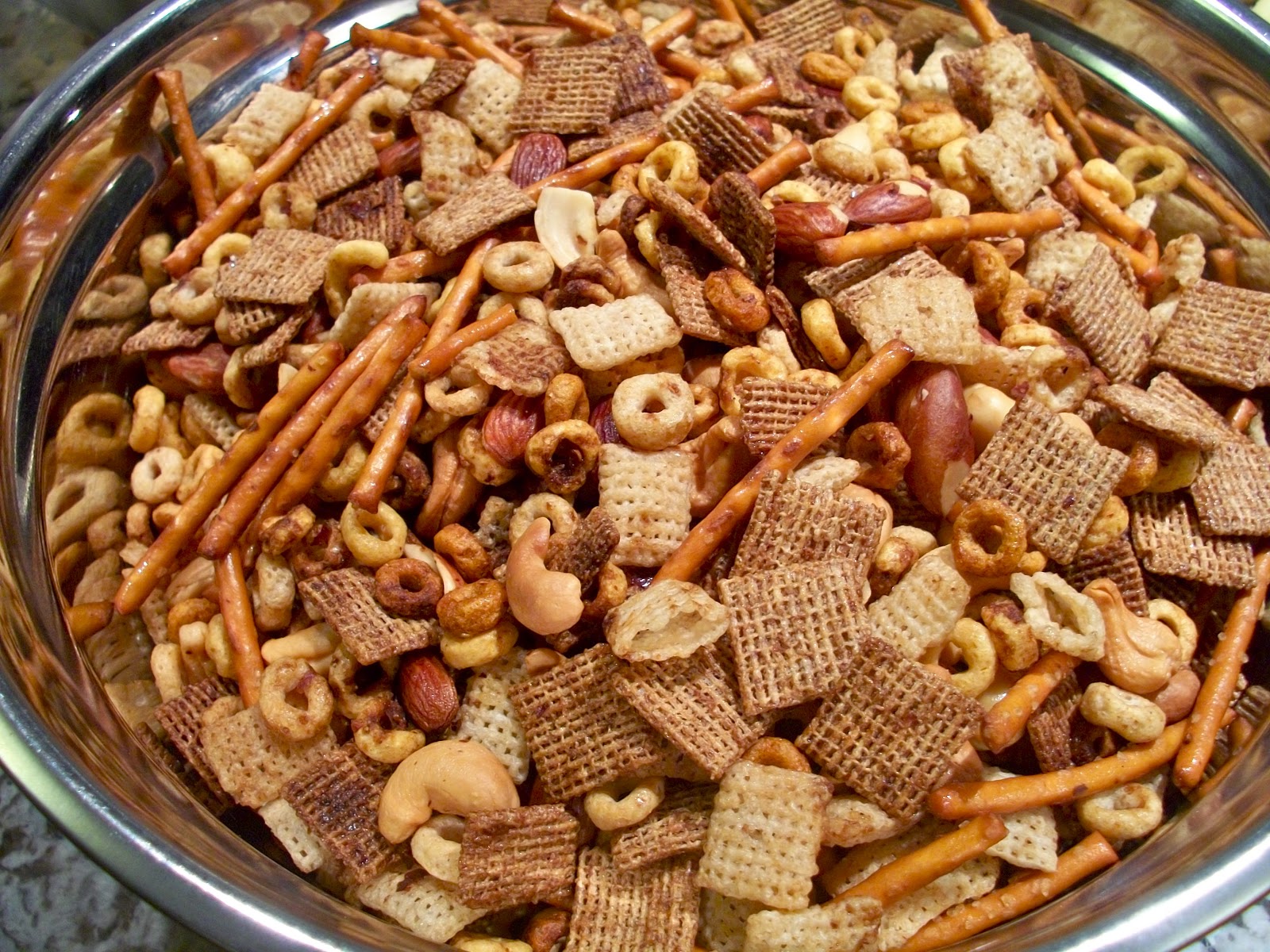 Brooke Bakes Nuts & Bolts Snack Mix