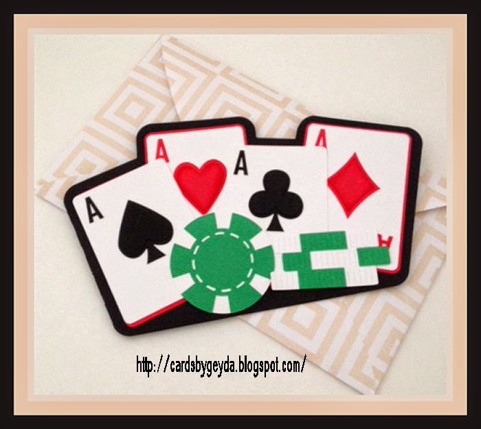 Craft Creations The Green Room Cutout Poker Card