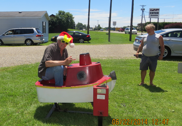 The blog cam guy was trying to make a deal on a new Brady Lake Village FD rescue boat !