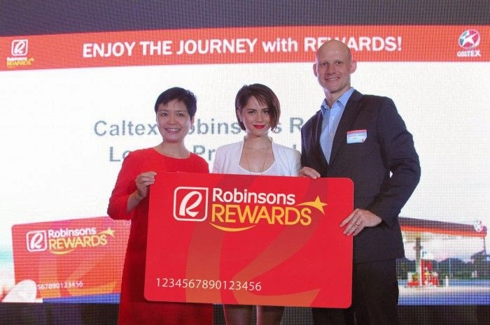 Caltex gives Robinsons Rewards Card members more fuel discounts and shopping savings Robinsons Rewards Card with Jessy Mendiola