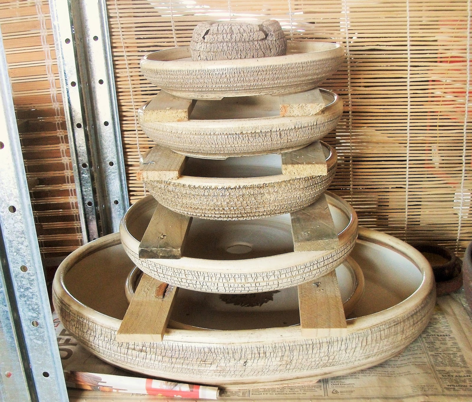 Fionna's Bonsai Pots, Kiwi Made, In New Zealand Coloured Aged Looking Bonsai Pots