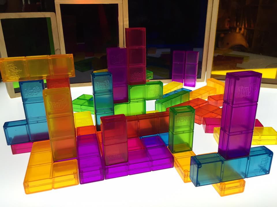 Jenga Tetris on the Light Table Homeschool and Light Tables