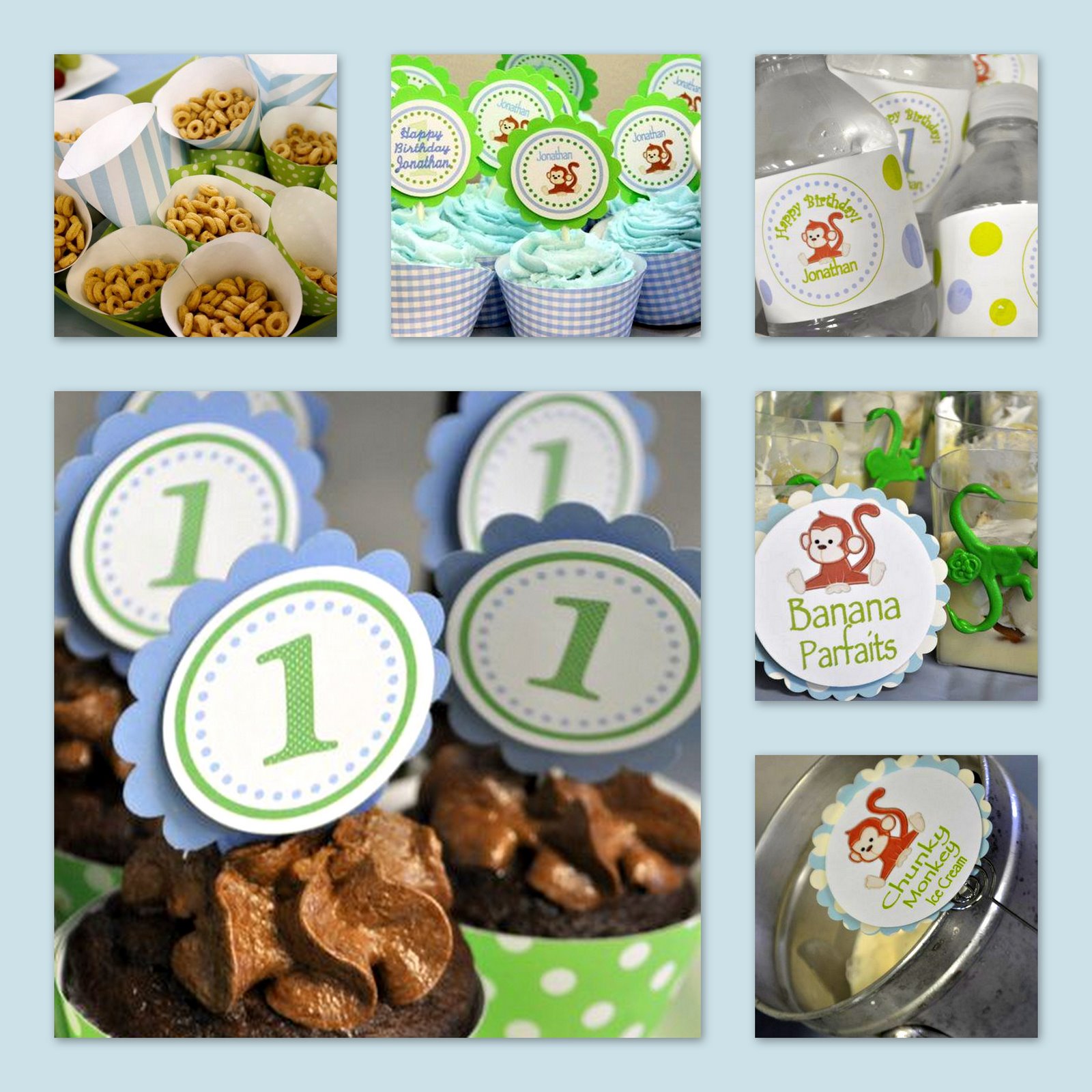 A Little Loveliness Monkey Party Decor & Favors