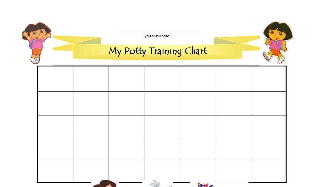Dora Potty Training Charts Printable