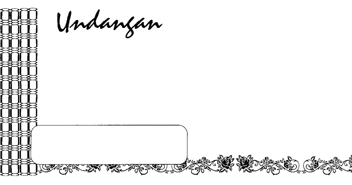 Download Contoh Undangan Pernikahan Cdr Salamander