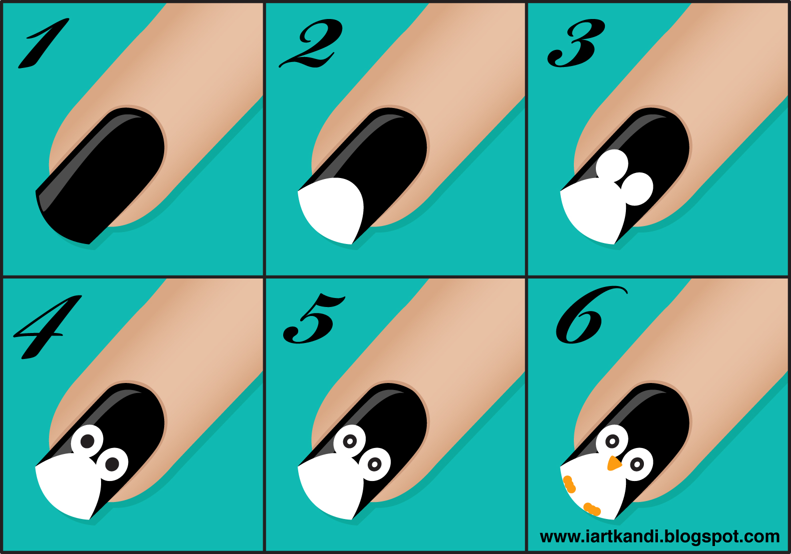 4. Negative Space Black and Nude Nail Design - wide 10