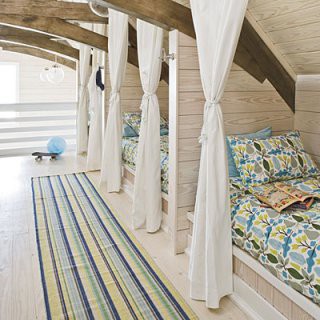Attic Works: Built-in beds Attic Works: Built-in beds