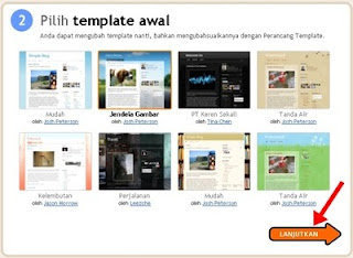 Template Awal Membuat Blog4
