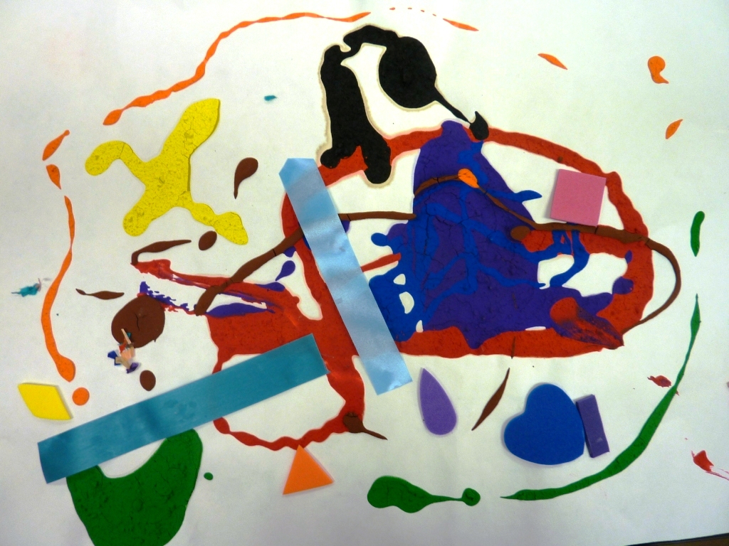 Mary's Art Spot Kindergarten Jackson Pollock Paintings