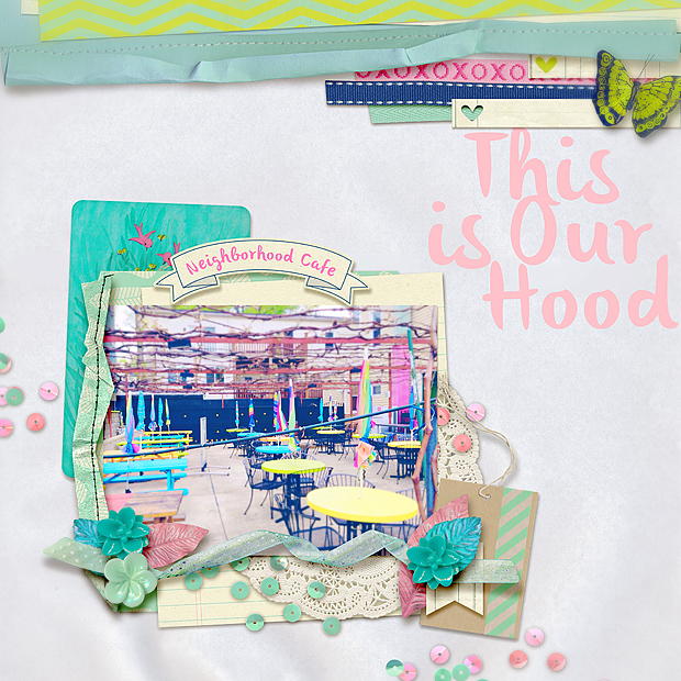 Weekend // Scrapbook Layout // Sweet Shoppe Designs Sugarbabe
