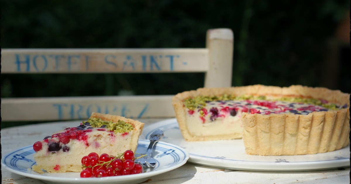 The Kitchen Lioness TwD Baked Yogurt Tart with Red Currants and Wild Blueberries