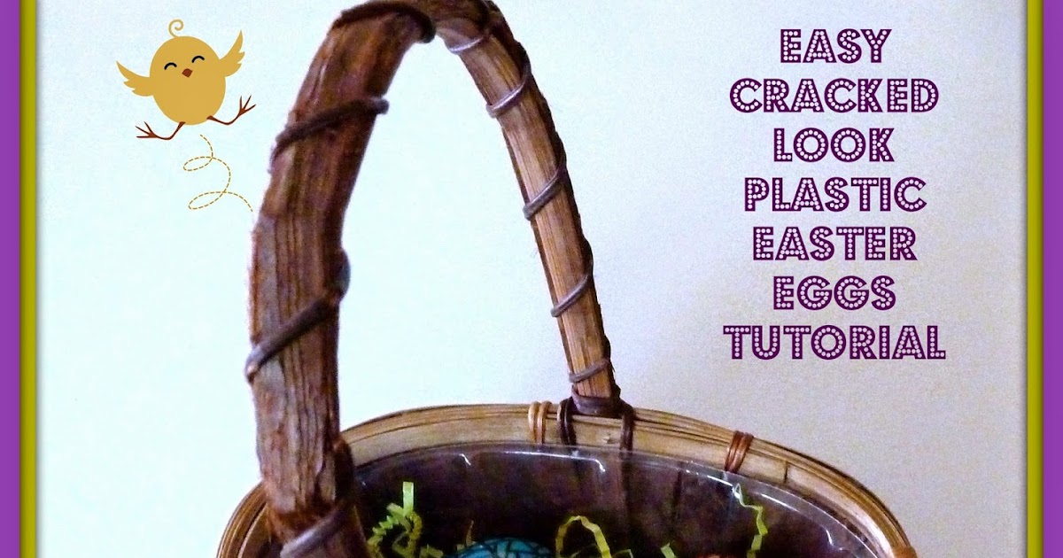 Make it easy crafts Cracked look plastic Easter eggs tutorial