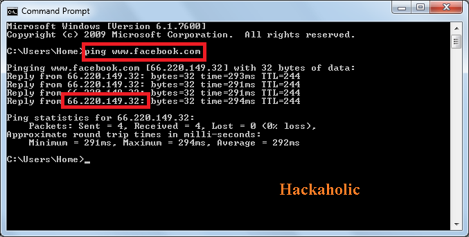 how to hack facebook account password with command prompt