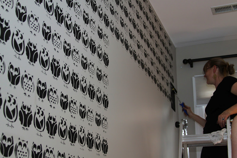 Woven Home Stenciled Wall Tutorial