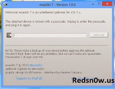 Download Evasi0n7 iOS 7 - 7.0.4 jailbreak for Windows and Mac OS X