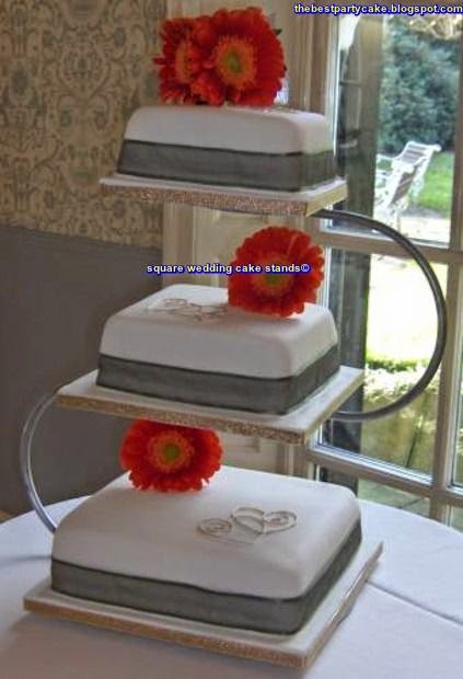 Most Popular Square Wedding Cake Stands Personalize for Your Wedding square wedding cake stands