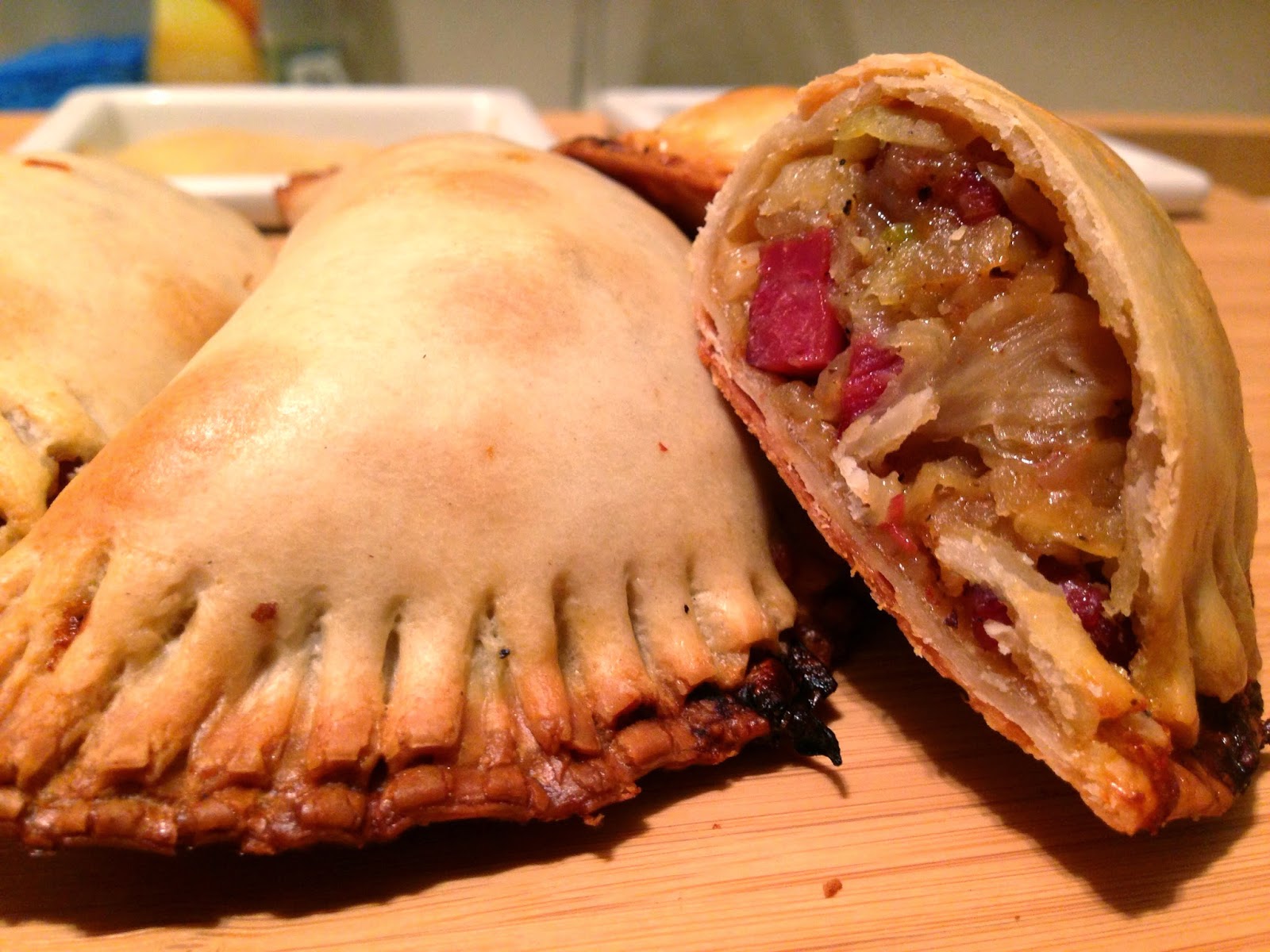 Feckin' Corned Beef and Beer Braised Cabbage Empanadas!