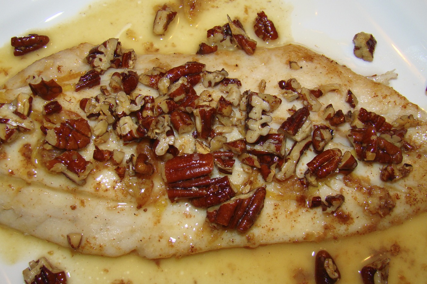 Goodchardonnay Trout Pecan with Lemon Butter Sauce