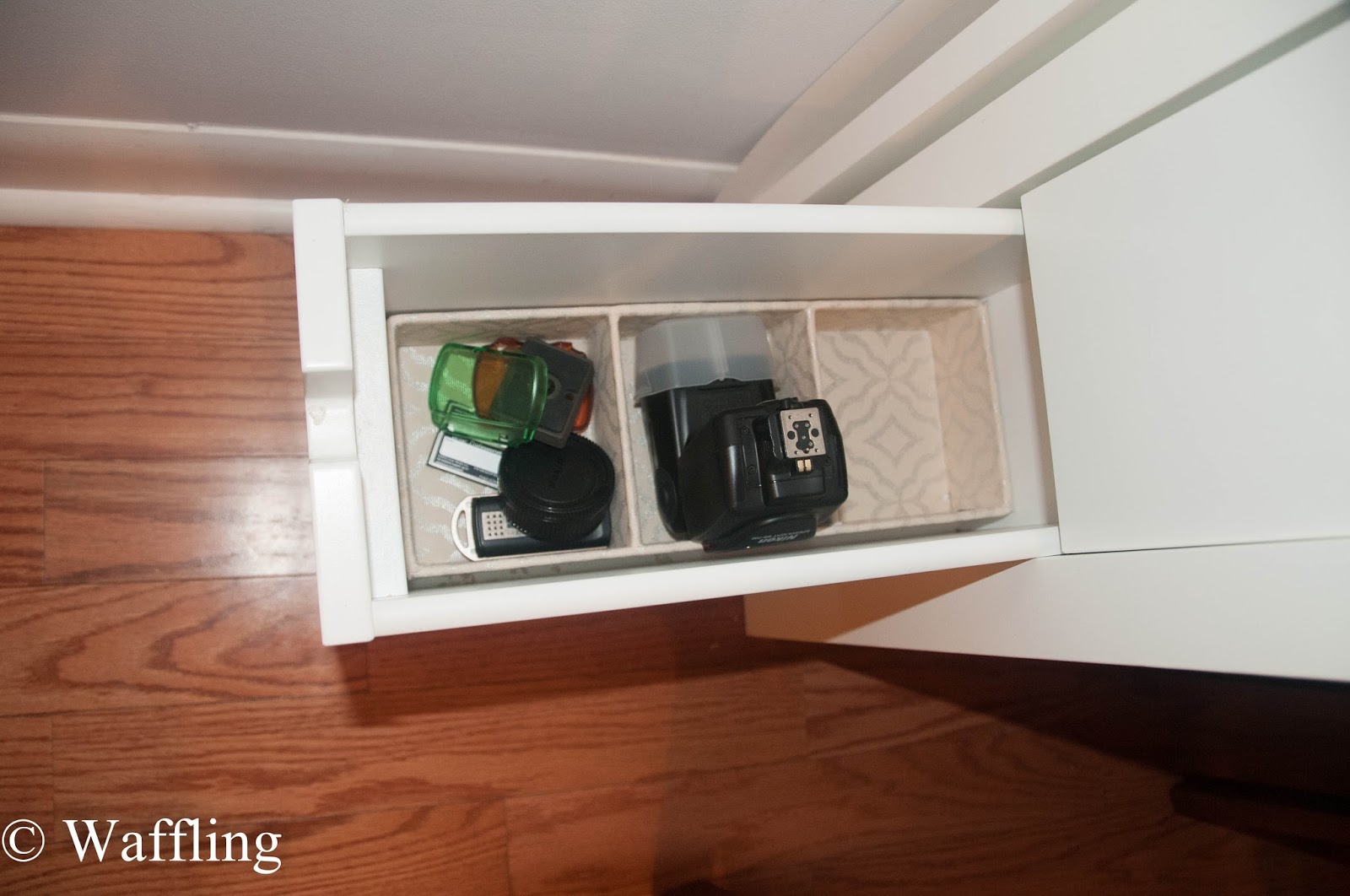 Waffling Camera Lens Storage