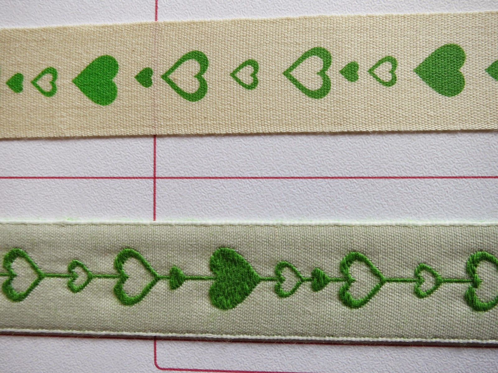 Ribbon - printed cotton and woven ribbon 
