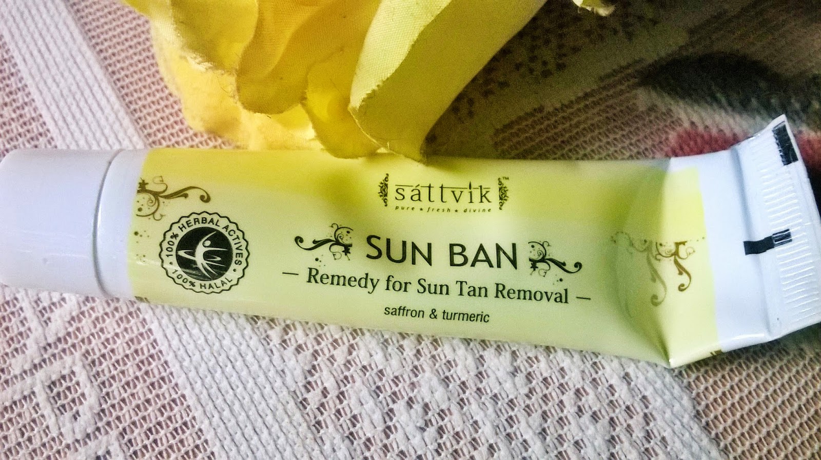 Beauty & Beyond Sattvik Organics Sun Ban Remedy for Sun Tan Removal Review