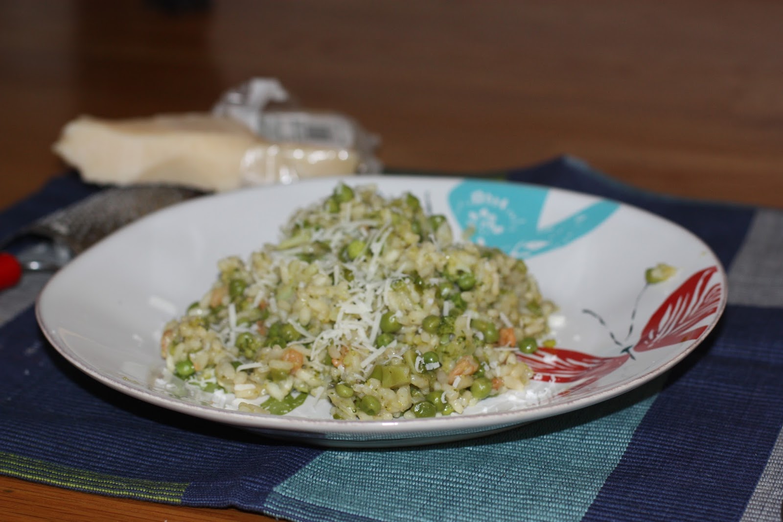 Chow and Chatter Prawn, Pea and Broccoli Risotto