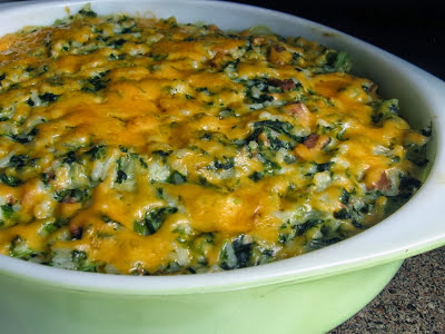 Cheesy Mixed Greens and Rice Cheesy Mixed Greens and Rice