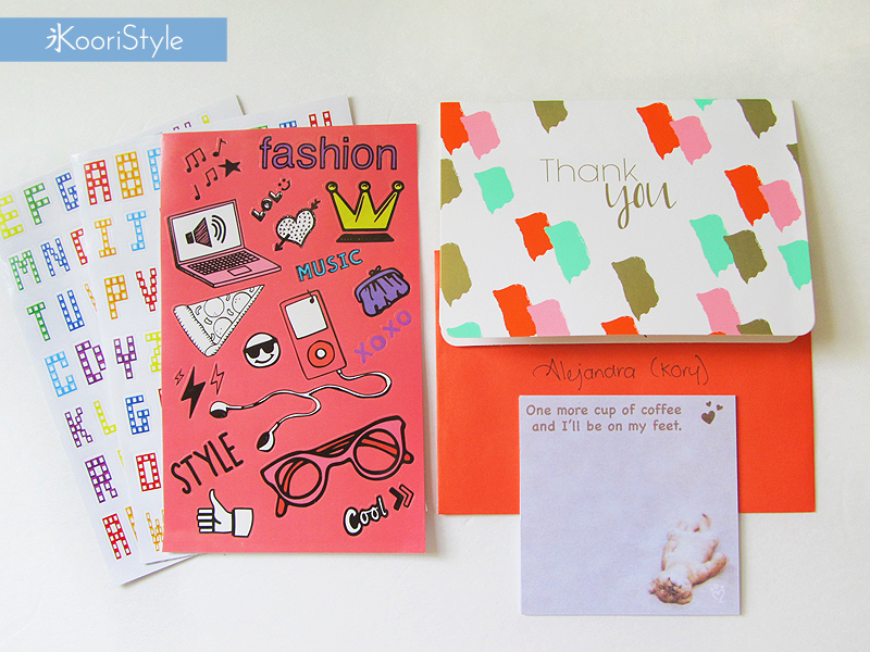 Happy Mail from Mexico & Japan at KooriStyle.com Koori KooriStyle Kawaii Cute Planner Stationery Goods Goodies Agenda Journal Washi Deco Tape Sticky Note Notes Stickers Happy Snail Mail Swap PenPal Letter Sailor Moon Pastel Japan Mexico