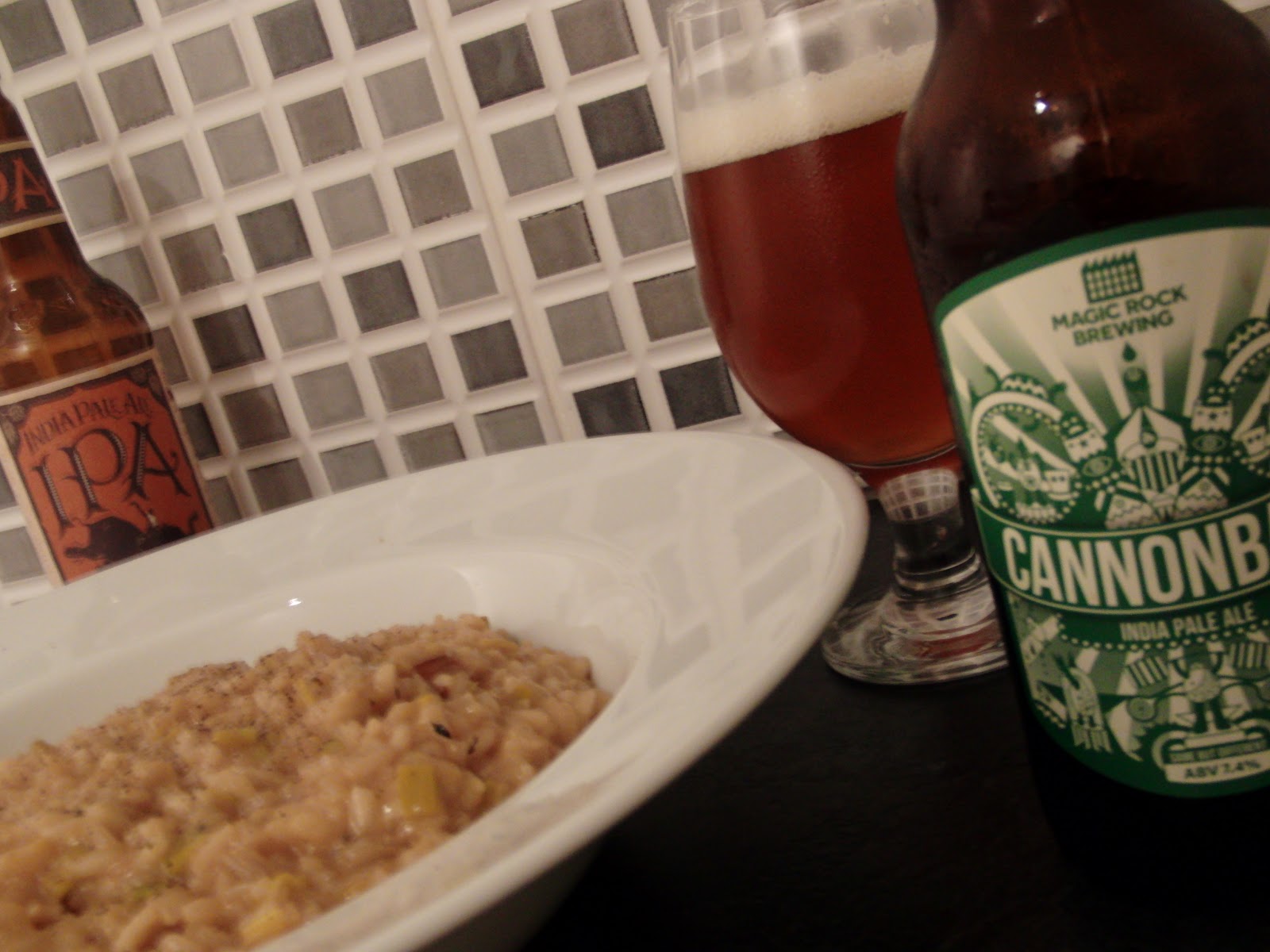 Mark Dredge Beer Cooking with beer IPA, onion and cheddar risotto