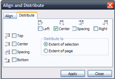 Fungsi Align dan Distribute