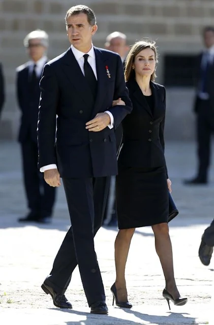 Spanish Royals  attends the Funeral Mass (Corpore Insepulto Mass) for Carlos de Borbon Dos Sicilias