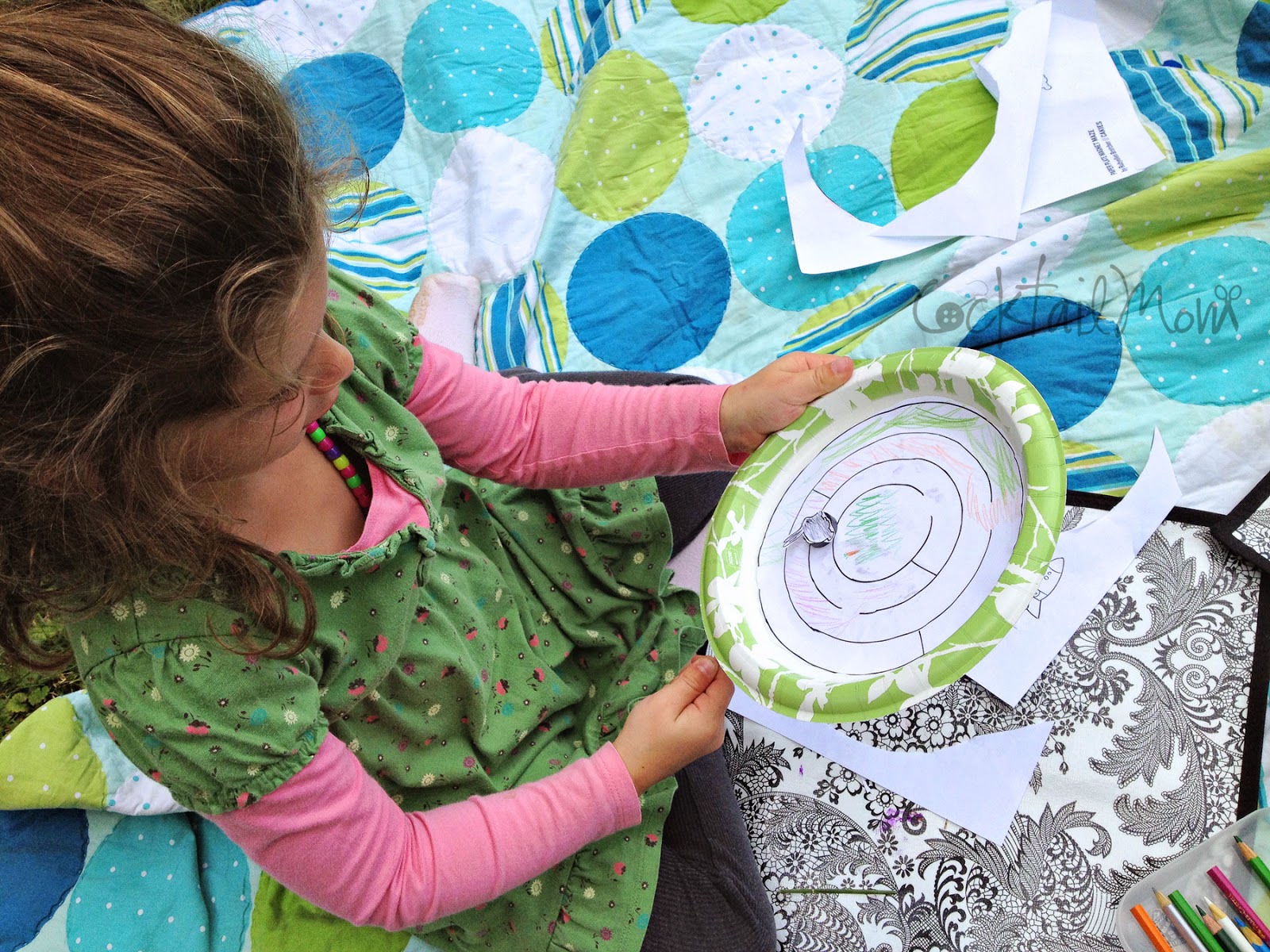 CocktailMom Paper Plate Maze