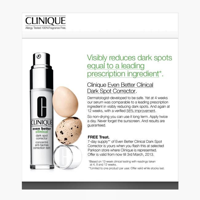 Clinique FREE 7day Supply of Even Better Clinical Dark Spot