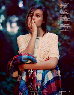 Kasia Smutniak Elle Italia Magazine Photoshoot February 2014 Kasia Smutniak Photoshoot by Photographer David Burto for Elle Magazine Italia February 2014