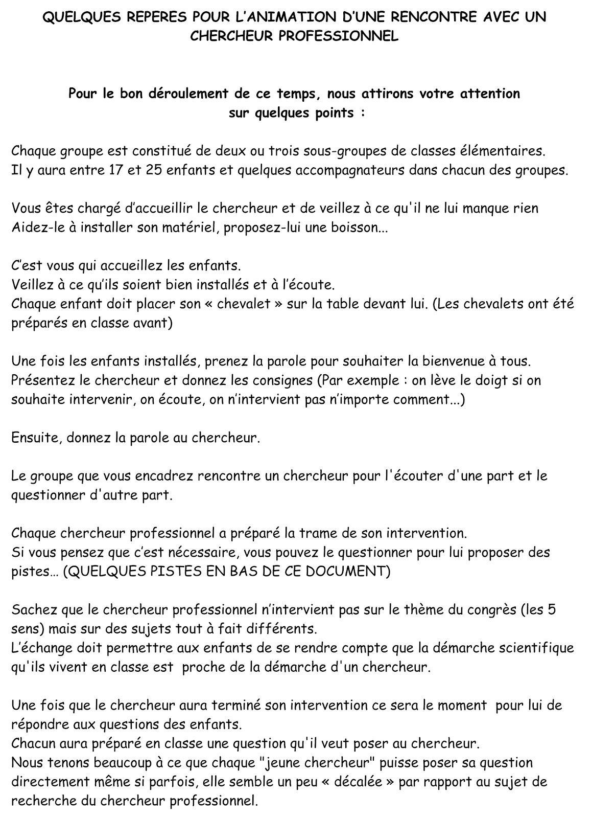 rencontre jeunes chercheurs parole