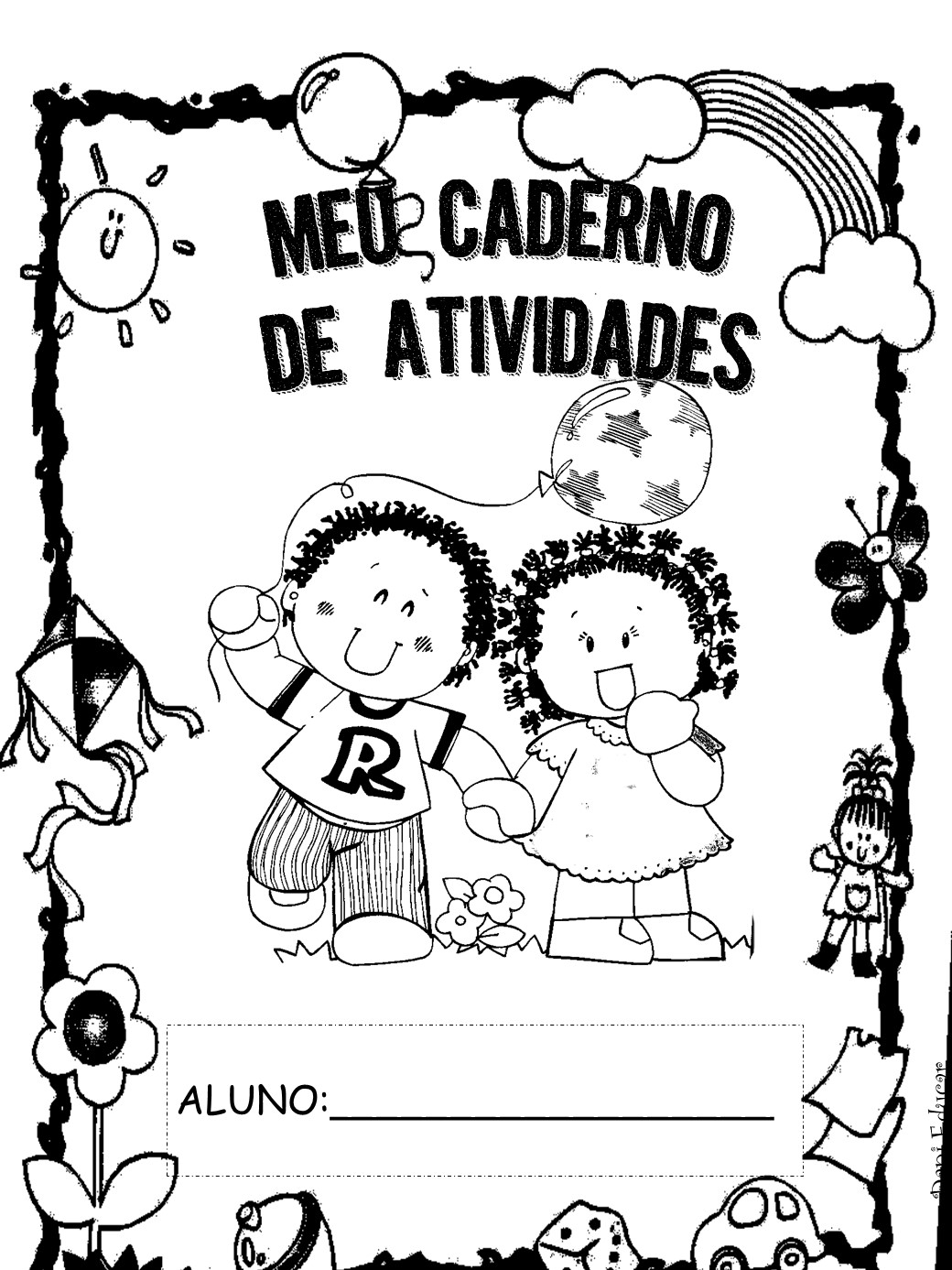 Dani Educar: Capas para caderno de atividades