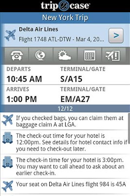 TripCase Android app