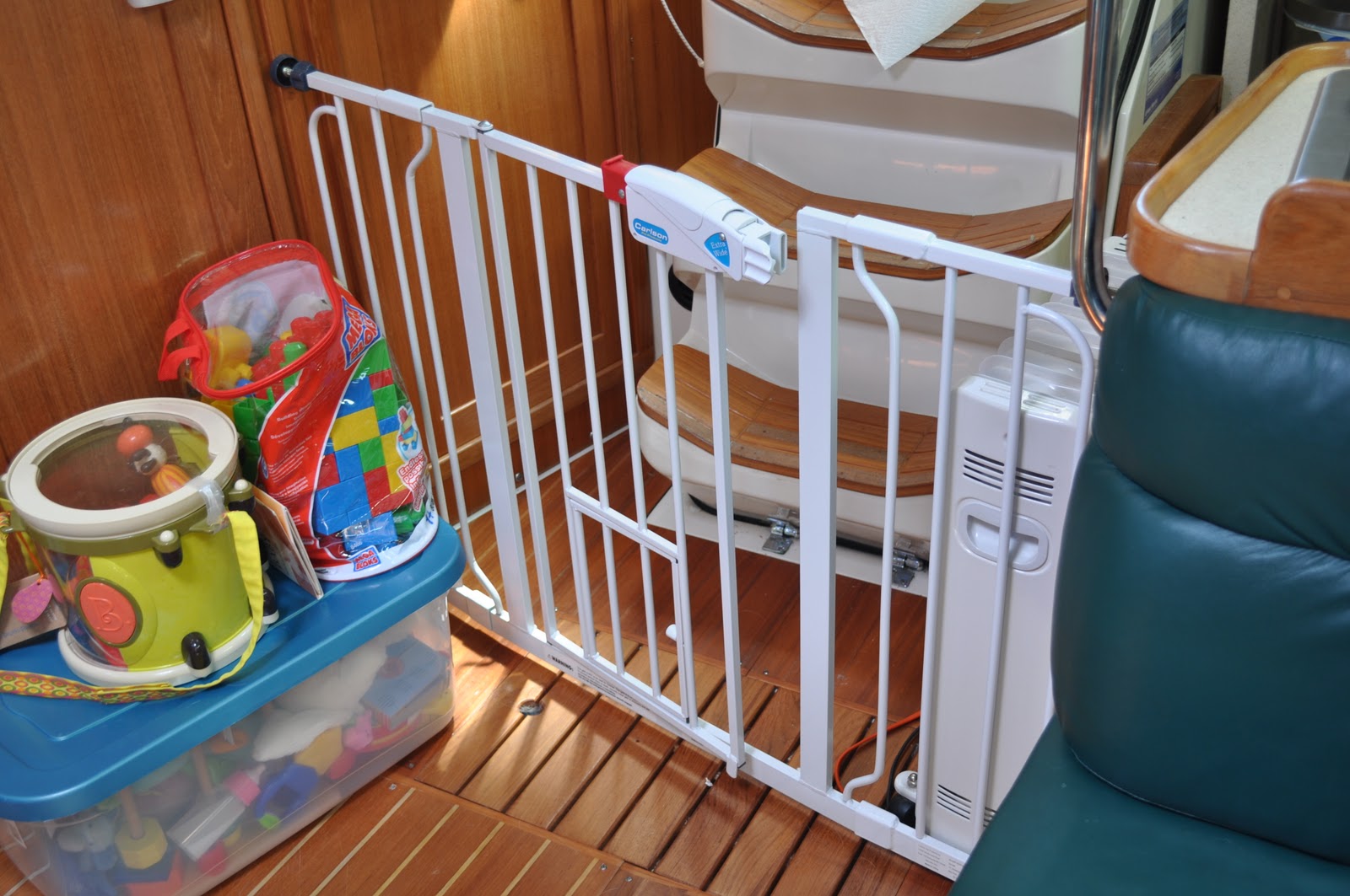 Catalina 42 MKII For Sale Child Proofing the Boat baby gates