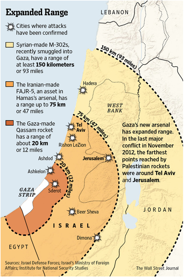 Карта Хадеры Израиль