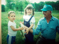 Uncle Roy fishing with Bethany and Timothy, 1994